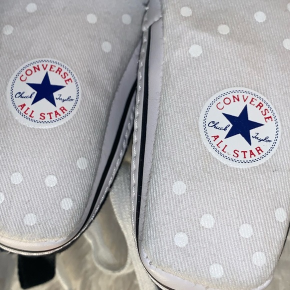 CONVERSE CHUCK TAYLOR ALL STAR HIGH TOPS SIZE 3 INFANT CRIB SHOE NAVY BLUE - Picture 11 of 12